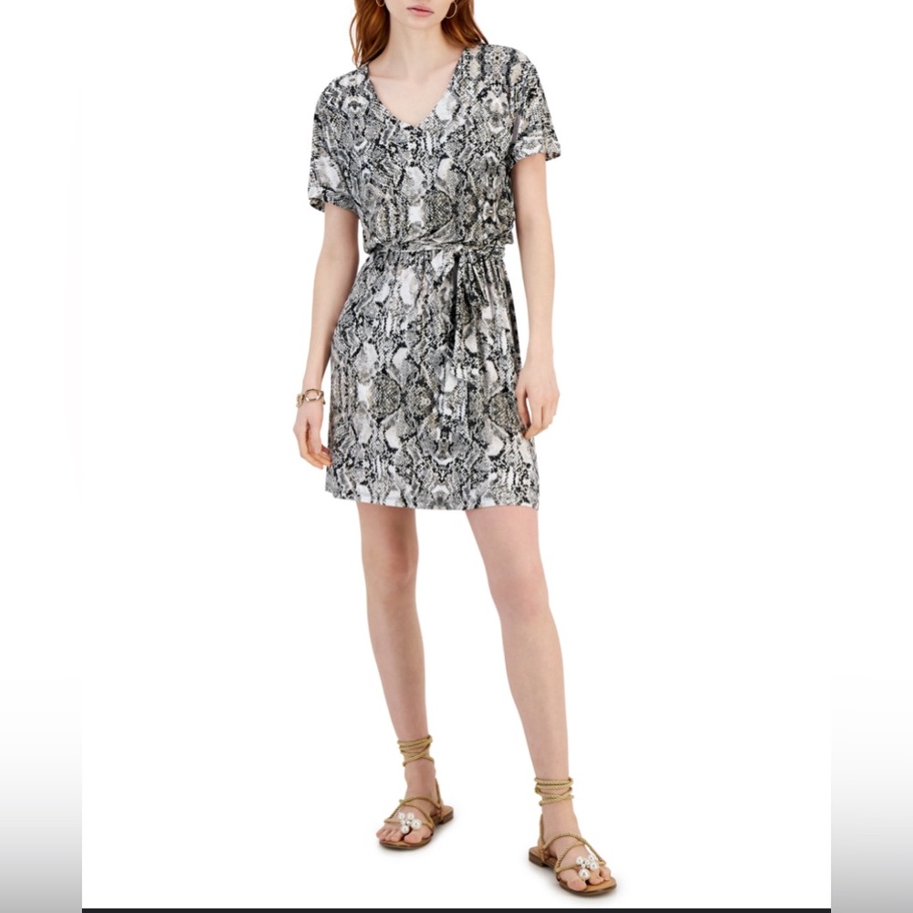 INC Snake print dress XL short sleeve